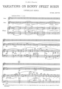 Smyth, Variations on Bonny Sweet Robin